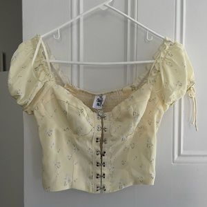 Princess Polly Allyson Top in Yellow